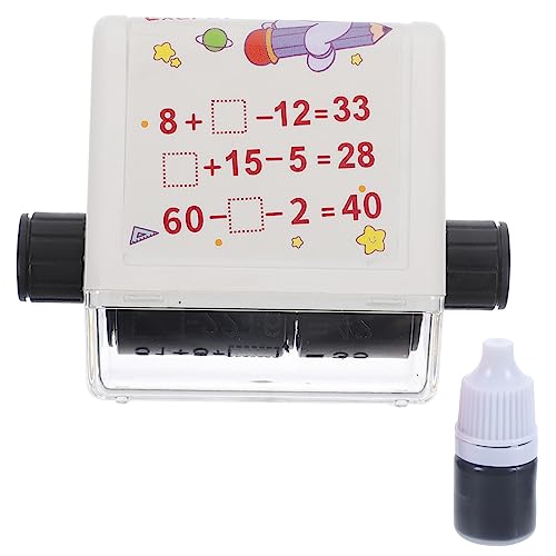 HOUDERCO 1Satz Rollender Mathematikstempel für Wiederverwendbarer Druckstempel für Addition und Subtraktion bis Werkzeug für Mathematikunterricht Klarer HOUDERCO 1Satz Rollender Mathematikstempel für Wiederverwendbarer Druckstempel für Addition und Subtraktion bis Werkzeug für Mathematikunterricht Klarer von HOUDERCO