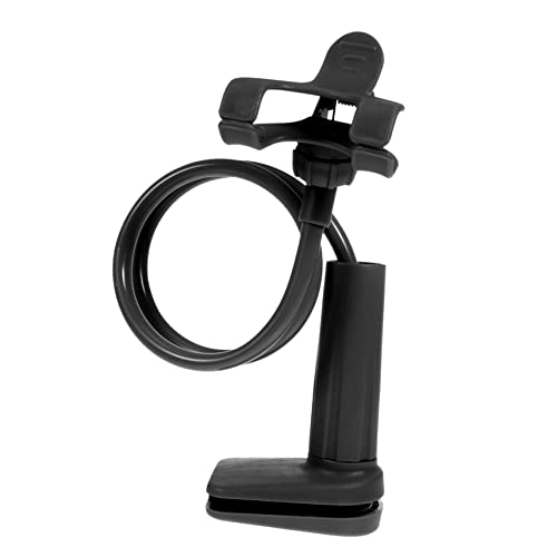 HOUDERCO 1Stück Doppelklammer Handyhalterung Mit Spiralförmiger Basis Tischständer Für Smartphones Tablets Für Home Office Freizeit von HOUDERCO