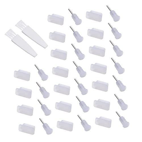 HOUDERCO 20Paare Type C Staubschutzstecker Kopfhöreranschluss Abdeckungen Transparentes Handy Zubehör Für Typ C Anschlussgeräte Reinigungsbürsten HOUDERCO 20Paare Type C Staubschutzstecker Kopfhöreranschluss Abdeckungen Transparentes Handy Zubehör Für Typ C Anschlussgeräte Reinigungsbürsten von HOUDERCO