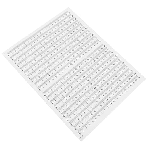 HOUDERCO 20Stücke Selbstklebendes Maßband Maßband Aus Selbstklebend Einfach Abziehen Und Aufkleben Schwarze Beschriftung Weißem von HOUDERCO