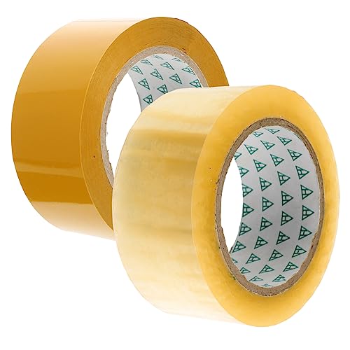 HOUDERCO 2Rollen Transparentes Packband Multifunktionale Versiegelungsbänder für Verpackungen pro Hochwertiges Verpackungszubehör für Kartons und Expressversand HOUDERCO 2Rollen Transparentes Packband Multifunktionale Versiegelungsbänder für Verpackungen pro Hochwertiges Verpackungszubehör für Kartons und Expressversand von HOUDERCO