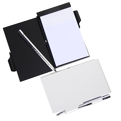 HOUDERCO 2Stücke Metall Notizblock mit Stift und Etui Tragbares Notizbuch für Zuhause Büro und Schule Kleine Notizblockgröße Langlebig und Leicht zu Transportieren HOUDERCO 2Stücke Metall Notizblock mit Stift und Etui Tragbares Notizbuch für Zuhause Büro und Schule Kleine Notizblockgröße Langlebig und Leicht zu Transportieren von HOUDERCO