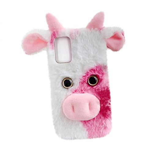 HOUDERCO 4G Handyhülle Cartoon Kuh Design Kompatibel mit TPU rutschfest Schützend für Täglichen Gebrauch von HOUDERCO