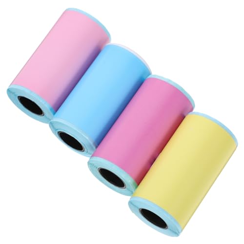 HOUDERCO 4Rollen Thermoetiketten Selbstklebend für Mini Drucker Aufkleber aus Thermopapier Verschiedene Markieren und Organisieren HOUDERCO 4Rollen Thermoetiketten Selbstklebend für Mini Drucker Aufkleber aus Thermopapier Verschiedene Markieren und Organisieren von HOUDERCO