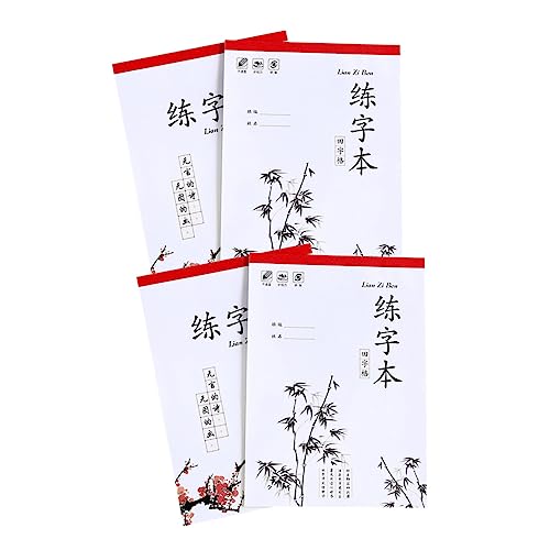 HOUDERCO 4Stücke Kalligraphie Übungsbuch für Heft zur Verbesserung Chinesischen Hochwertiges Kalligraphiepapier für Einfaches Schreiben HOUDERCO 4Stücke Kalligraphie Übungsbuch für Heft zur Verbesserung Chinesischen Hochwertiges Kalligraphiepapier für Einfaches Schreiben von HOUDERCO