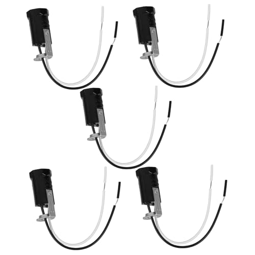 HOUDERCO 5 Stück Lampenfassung aus Bakelit zum Einstecken Pendelleuchte Fassung moderner Glühbirnen hängende Glühbirne Lampenhalter Lampenfassungen Kupferleitfolie Black HOUDERCO 5 Stück Lampenfassung aus Bakelit zum Einstecken Pendelleuchte Fassung moderner Glühbirnen hängende Glühbirne Lampenhalter Lampenfassungen Kupferleitfolie Black von HOUDERCO
