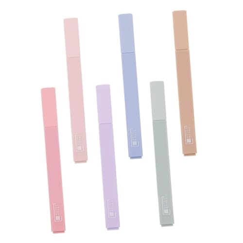 HOUDERCO 6Stücke Highlighter Stifte Große Soft Tip Textmarker Pastellfarben für Studenten Unterstreichen Markieren und Journaling Leicht und Handlich HOUDERCO 6Stücke Highlighter Stifte Große Soft Tip Textmarker Pastellfarben für Studenten Unterstreichen Markieren und Journaling Leicht und Handlich von HOUDERCO
