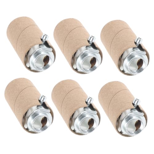 HOUDERCO 6Stücke Kerzenfassung mit Pappisolator für Dekorative Lampen Langlebig Kompatibel mit Glühbirnen für DIY Projekte und Stilvolle Beleuchtung HOUDERCO 6Stücke Kerzenfassung mit Pappisolator für Dekorative Lampen Langlebig Kompatibel mit Glühbirnen für DIY Projekte und Stilvolle Beleuchtung von HOUDERCO