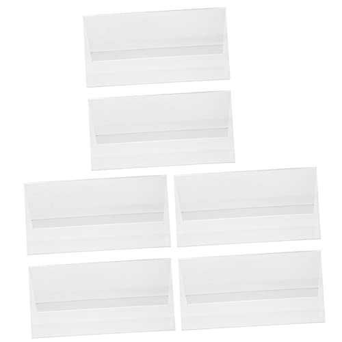 HOUDERCO 6Stücke Transparente Acryl Tischaufsteller für Hochzeiten Doppelseitige Namensschilder für Partys und Geschäftsanlässe Langlebig und Einfach HOUDERCO 6Stücke Transparente Acryl Tischaufsteller für Hochzeiten Doppelseitige Namensschilder für Partys und Geschäftsanlässe Langlebig und Einfach von HOUDERCO
