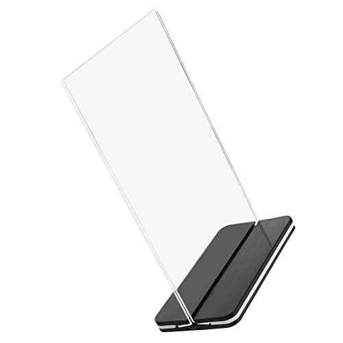 HOUDERCO Acryl Zeichenhalter Transparent Doppelseitiger Aufsteller für Preisschilder und Werbung für Restaurant Büro und Einzelhandel Stabiler Acrylständer HOUDERCO Acryl Zeichenhalter Transparent Doppelseitiger Aufsteller für Preisschilder und Werbung für Restaurant Büro und Einzelhandel Stabiler Acrylständer von HOUDERCO