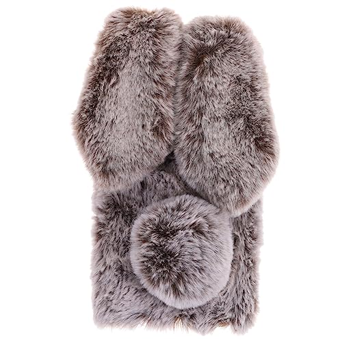 HOUDERCO Flauschige Telefonhülle für Weiche Cartoon Handy Abdeckung aus TPU mit Süßem Kaninchen Design Schutz Modisches Accessoire für Damen von HOUDERCO