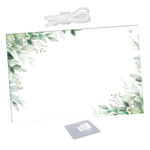 HOUDERCO Hängende Acryl Schreibtafel Abwischbare Nachrichtentafel für Büro und Zuhause Leere Planungs Whiteboard mit Aufhängung Design für Notizen HOUDERCO Hängende Acryl Schreibtafel Abwischbare Nachrichtentafel für Büro und Zuhause Leere Planungs Whiteboard mit Aufhängung Design für Notizen von HOUDERCO
