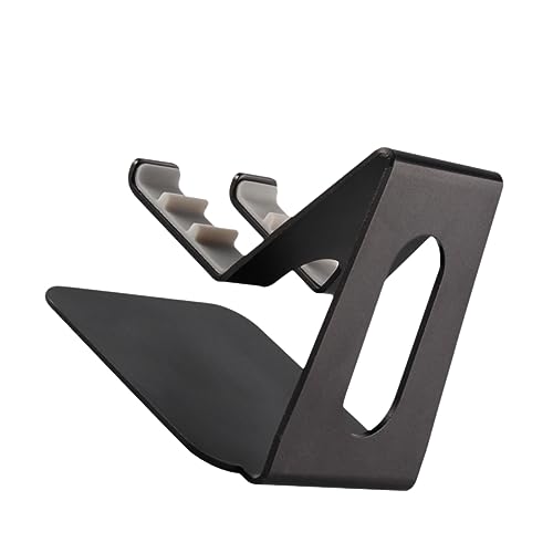 HOUDERCO Handyhalter Telefonständer Arm Handyständer Verstellbar Tag Tablet Halter Ständer Tablet Halterung Fürs Bett Handyständer Smartphone Aluminium Metallhalterung Schwarz von HOUDERCO