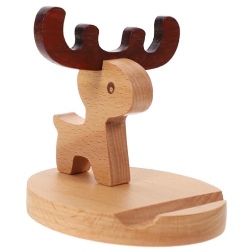 HOUDERCO Holz Handyhalterung im REH Design Verstellbare Desktop Telefon Tablet Halterung für Zuhause Büro Reisen Handwerkskunst für Smartphones Tablets HOUDERCO Holz Handyhalterung im REH Design Verstellbare Desktop Telefon Tablet Halterung für Zuhause Büro Reisen Handwerkskunst für Smartphones Tablets von HOUDERCO