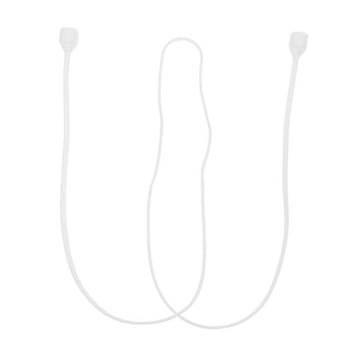 HOUDERCO Kopfhörer-schlüsselband Ohrstöpselband Kopfhörer Zubehör Halter Für Ohrstöpsel Lanyard Für Ohrhörer Kopfhörer-Lanyard Gegen Verlust Trageband Für Ohrstöpsel Weiß Kieselgel von HOUDERCO