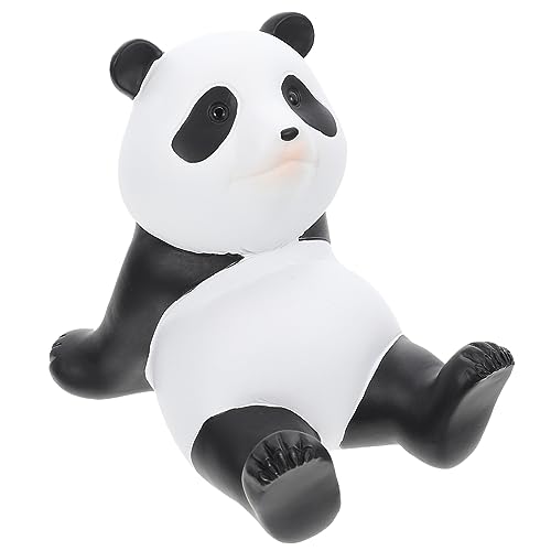 HOUDERCO Panda Handyständer aus Harz Stabiler Cartoon Telefonhalter für Haushalt Dekoration Praktischer Support für Smartphones Perfektes für Freunde von HOUDERCO
