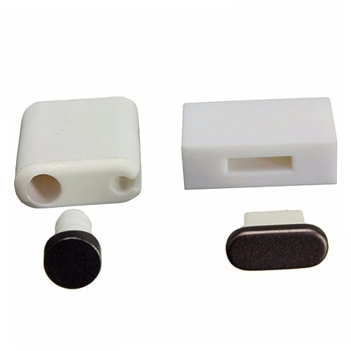HOUDERCO Staubschutzstöpsel Set Stöpsel Stopper Telefonstöpsel Kopfhörer Grau von HOUDERCO