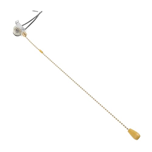 HOUDERCO Zugketten Lichtschalter für Deckenleuchten Einfach zu Installieren für Badezimmer und Langlebig für Wand und Pendelleuchten von HOUDERCO