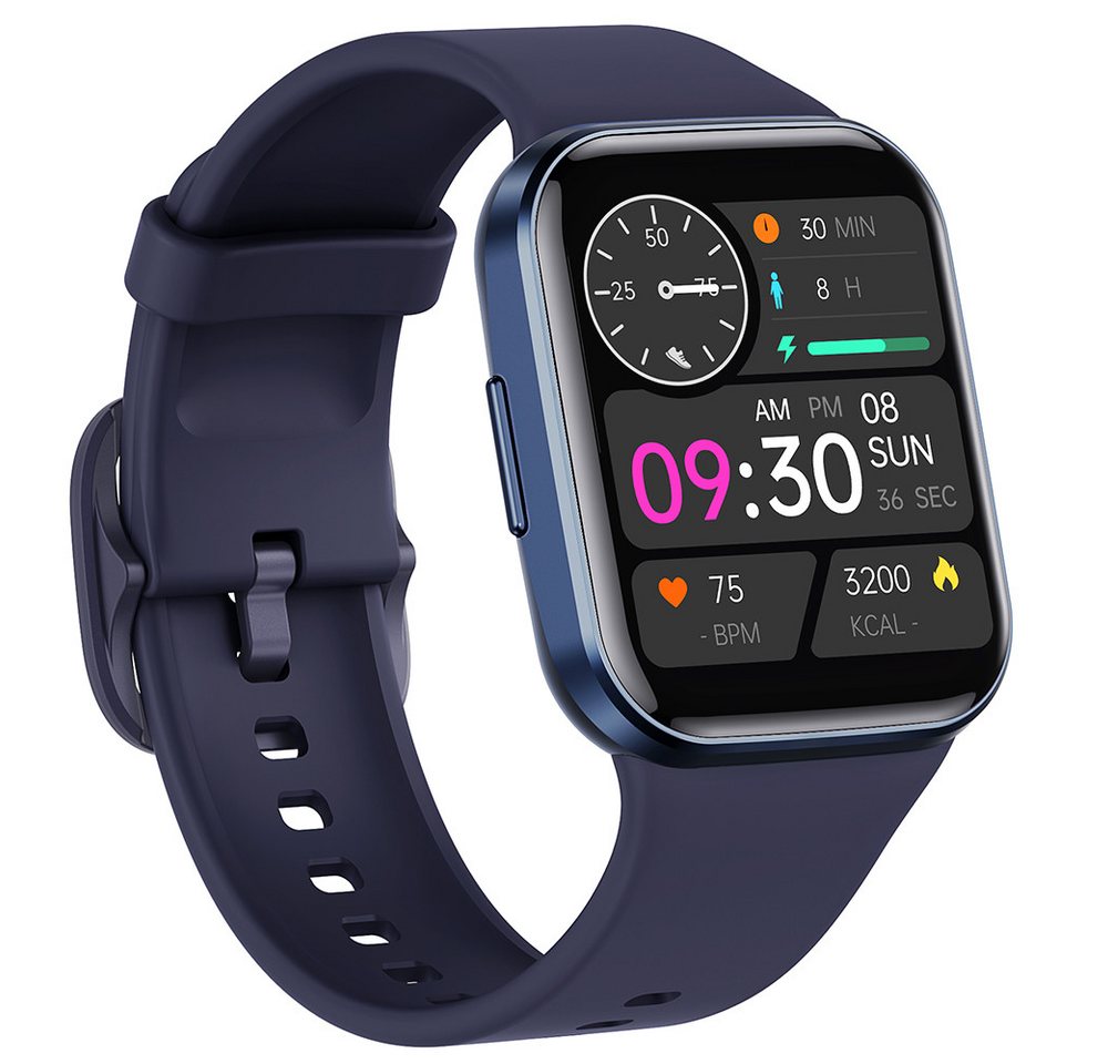 HOUROC Smartwatch für Damen Herren, Fitness Tracker Uhr mit Anruffunktion Smartwatch (1.69 HD Voll Touchscreen Zoll), IP67 Wasserdicht Pulsmesser Schrittzähler Aktivitätstracker" von HOUROC