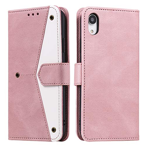 HOUSIM Hülle für Apple iPhone X/iPhone XS Klapphülle Handyhülle mit Kartenfach Schutzhülle Klappbar Buchhülle Leder Handy Tasche Wallet Flip Case Cover Handytasche - Rosa von HOUSIM