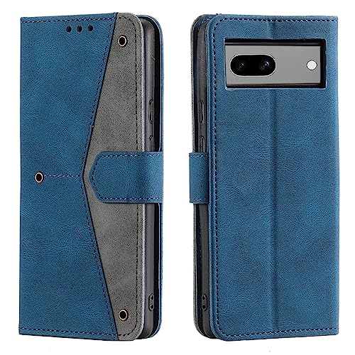 HOUSIM Hülle für Google Pixel 7a 5G Klapphülle Handyhülle mit Kartenfach Schutzhülle Klappbar Buchhülle Leder Handy Tasche Wallet Flip Case Cover Handytasche - Blau von HOUSIM