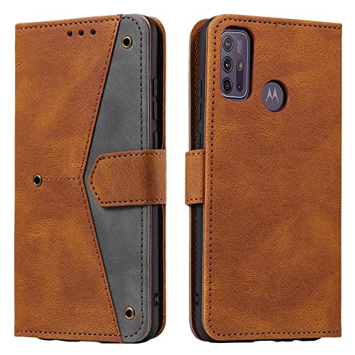 HOUSIM Hülle für Moto G10 / G20 / G30 Handyhülle mit Kartenfach Klappbar Schutzhülle Leder Tasche Flip Case für Motorola Moto G10 / G20 / G30 - HOHHA180500 Braun von HOUSIM