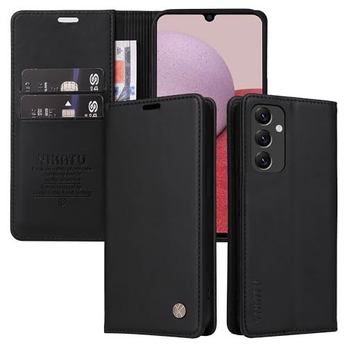 HOUSIM Hülle für Samsung Galaxy A14 4G 5G Klapphülle Handyhülle Klappbar mit Kartenfach Lederhülle Handytasche Schutzhülle Leder Handy Tasche Wallet Book Flip Case Cover Klapp - Schwarz von HOUSIM