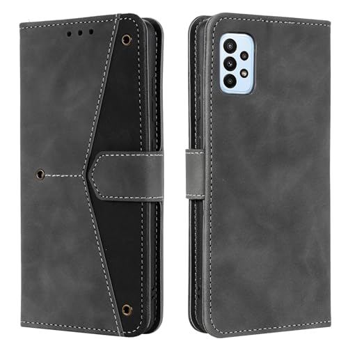 HOUSIM Hülle für Samsung Galaxy A23 4G 5G / M23 / M13 4G Klapphülle Handyhülle mit Kartenfach Schutzhülle Klappbar Buchhülle Leder Handy Tasche Wallet Flip Case Cover Handytasche - Grau von HOUSIM