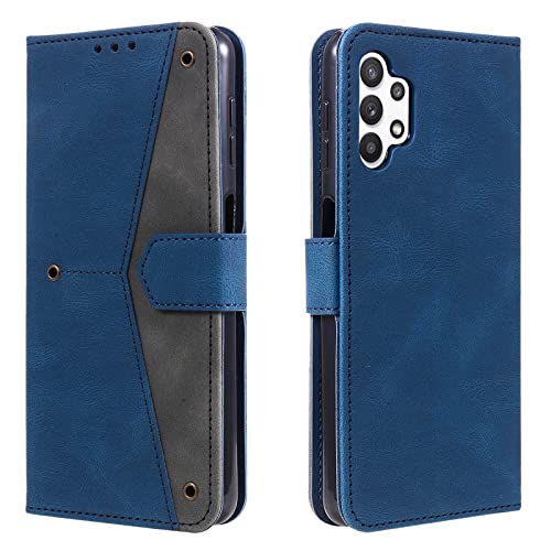 HOUSIM Hülle für Samsung Galaxy A32 5G Klapphülle Handyhülle mit Kartenfach Schutzhülle Klappbar Buchhülle Leder Handy Tasche Wallet Flip Case Cover Handytasche - Blau von HOUSIM