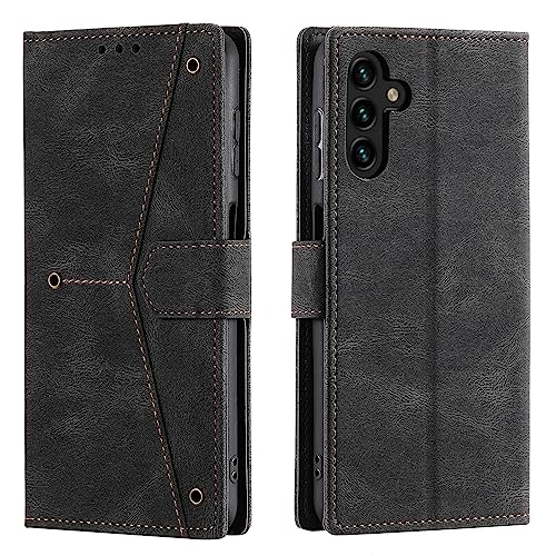 HOUSIM Hülle für Samsung Galaxy A54 5G Klapphülle Handyhülle mit Kartenfach Schutzhülle Klappbar Buchhülle Leder Handy Tasche Wallet Flip Case Cover Handytasche - Schwarz von HOUSIM