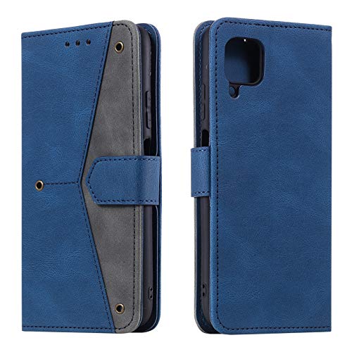 HOUSIM Hülle für Samsung Galaxy M32 4G / M22 / A22 4G Handyhülle mit Kartenfach Klappbar Schutzhülle Leder Tasche Flip Case für Galaxy M32 4G / M22 / A22 4G - Blau von HOUSIM
