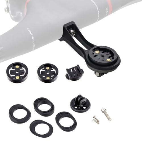 HOUSON Fahrradlenker-Halterung für Fahrradcomputer & Lampen – Leichtes Nylon-Fasermaterial, kompatibel mit Einteillenkern und gebogenen Lenkern (inkl. Höhenanpassung) von HOUSON