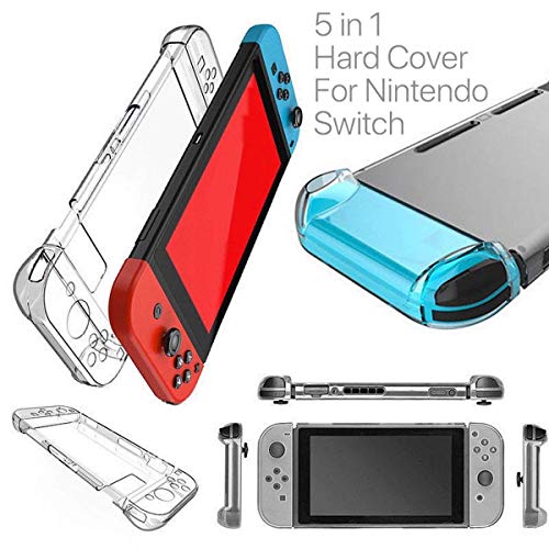 HOUSON Transparent Case Cover, Transparent Case Schutzhülle Stoßdämpfung und Anti-Scratch Passt Nintendo Switch Tasche für Nintendo Switch Konsole und Controller Hartschale von HOUSON
