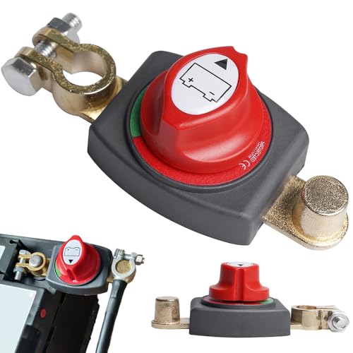 Batterie Trennschalter 12V 48V, HOVCEH Messing Autobatterie Batterietrennschalter, ON-OFF Wasserdicht Batterie Hauptschalter 12 volt, Batterie Schnellklemmen für Auto Motorrad Marine Boat Caravan Batterie Trennschalter 12V 48V, HOVCEH Messing Autobatterie Batterietrennschalter, ON-OFF Wasserdicht Batterie Hauptschalter 12 volt, Batterie Schnellklemmen für Auto Motorrad Marine Boat Caravan von HOVCEH