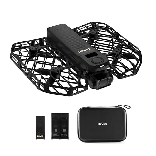 HOVERAir X1 PROMAX Action Cam 8K, drohne mit Kamera mit über 10 vollautomatischen Flugmodi, 42 KM/H Verfolgungsgeschwindigkeit, Fliegen überall mit OmniTerrain, Rückkollisions-Erkennung (Basis Kombo) von HOVERAir