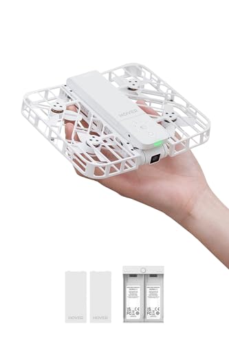 HOVERAir X1 Selbstfliegende Kamera, taschengroße Drohne mit HDR-Videoaufnahme, Handstart, intelligente Flugrouten, Follow-Me-Modus, faltbare Actionkamera mit freihändiger Steuerung Weiß (Combo Plus) HOVERAir X1 Selbstfliegende Kamera, taschengroße Drohne mit HDR-Videoaufnahme, Handstart, intelligente Flugrouten, Follow-Me-Modus, faltbare Actionkamera mit freihändiger Steuerung Weiß (Combo Plus) von HOVERAir