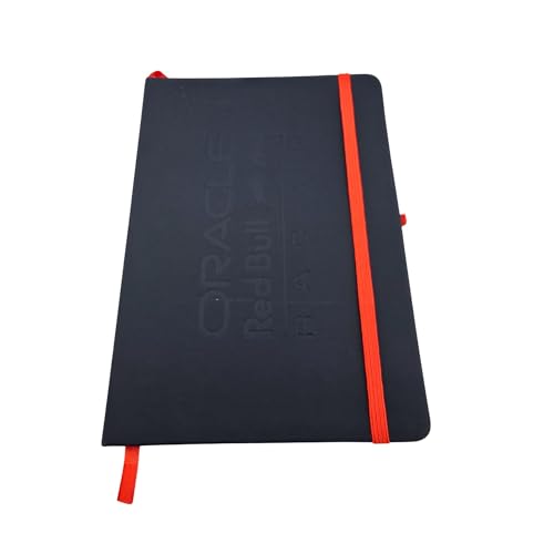 HOX Oracle Red Bull Racing geprägter Notizblock mit Stiftschlaufe und Lesezeichen, 80 Seiten, blauer fester Einband mit linierten A5-Seiten, Geschenk für F1-Renn-Fan, F1-Merch Schreibwaren HOX Oracle Red Bull Racing geprägter Notizblock mit Stiftschlaufe und Lesezeichen, 80 Seiten, blauer fester Einband mit linierten A5-Seiten, Geschenk für F1-Renn-Fan, F1-Merch Schreibwaren von HOX