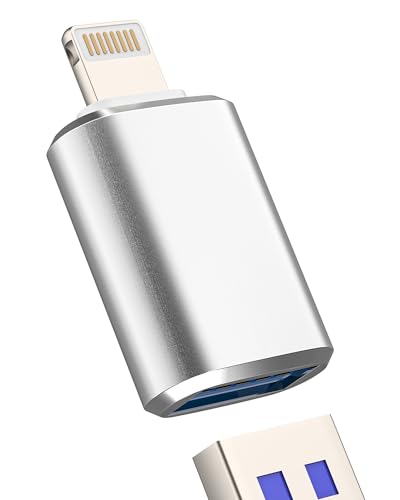 Adapter Lightning OTG 3.0 Kabel für iPhone 14 13 12 Pro Max auf USB Buchse zertifiziert für Apple MFI USB-A Karte Reader Stick Kamera Dateien für iPad Adapter Externer Gerät Anschluss Adapter Lightning OTG 3.0 Kabel für iPhone 14 13 12 Pro Max auf USB Buchse zertifiziert für Apple MFI USB-A Karte Reader Stick Kamera Dateien für iPad Adapter Externer Gerät Anschluss von HOYULLI
