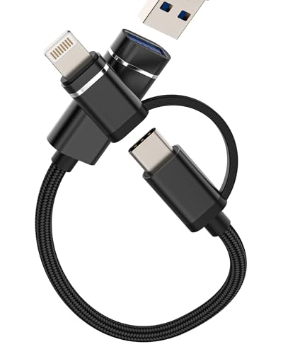 Adapter USB C Lightning auf USB OTG 3.0 Buchse 2-in-1 für iPhone 16 15 14 13 Pro Max für iPad für Apple Kabel Typ C MacBook Anschluss Tastatur Kamera Android Adapter Pendrive kompatibel mit Samsung Adapter USB C Lightning auf USB OTG 3.0 Buchse 2-in-1 für iPhone 16 15 14 13 Pro Max für iPad für Apple Kabel Typ C MacBook Anschluss Tastatur Kamera Android Adapter Pendrive kompatibel mit Samsung von HOYULLI