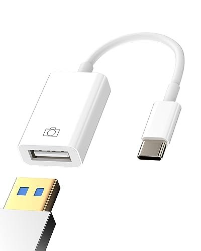 USB C auf USB Adapter für iPhone 16 15 Pro Max MacBook, kompatibel mit Samsung Apple OTG-Kabel Anschluss Typ C Klinkenstecker für iPad Tablet Schlüssel Daten Konverter Tragbar Extern Auto USB C auf USB Adapter für iPhone 16 15 Pro Max MacBook, kompatibel mit Samsung Apple OTG-Kabel Anschluss Typ C Klinkenstecker für iPad Tablet Schlüssel Daten Konverter Tragbar Extern Auto von HOYULLI