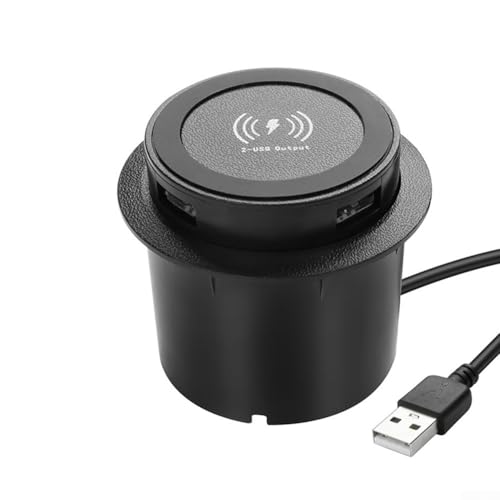 3-in-1 kabellose Ladestation für Smartphone, Smartwatch und Ohrhörer, schnelles 10-W-Ladegerät, kompaktes Design für Schreibtische und Nachttisch-Nutzung (schwarz) von HOgardenME