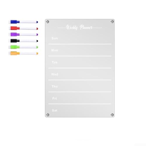 Magnetisches Memoboard und Kalender-Set, transparentes Acryl für einfache tägliche Planung und Organisation Magnetisches Memoboard und Kalender-Set, transparentes Acryl für einfache tägliche Planung und Organisation von HOgardenME
