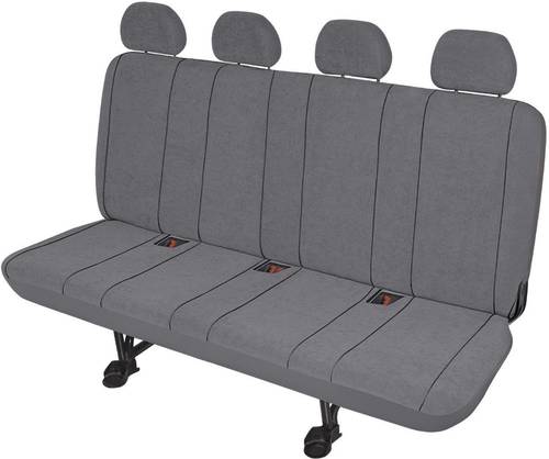 HP Autozubehör 22416 Sitzbezug 5teilig Polyester Grau Rücksitzbank (4er) von HP AUTOZUBEHÖR