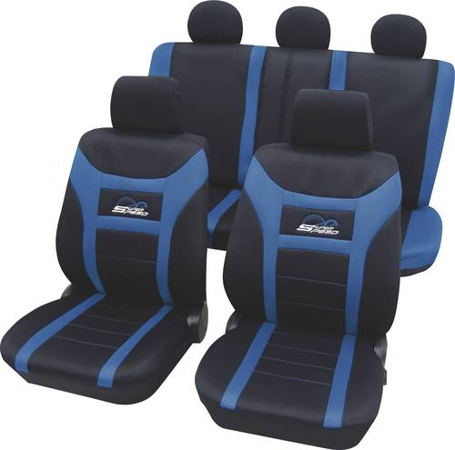 HP Autozubehör 22911 Sitzbezug Polyester Blau Fahrersitz, Beifahrersitz, Rücksitz von HP AUTOZUBEHÖR