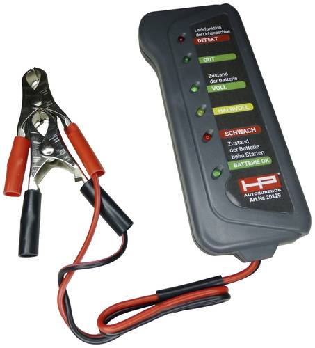 HP Autozubehör Kfz-Batterietester 12V Batterieprüfung, Kontrolle Lichtmaschine, Ladeüberwachung 2 von HP AUTOZUBEHÖR