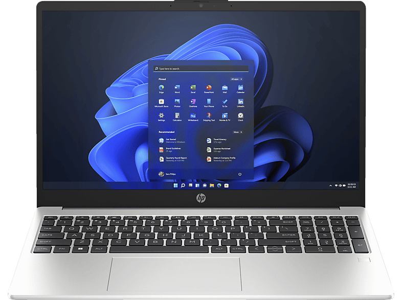 HP - B2B 250 G10, Business Notebook, mit 15,6 Zoll Display, Intel® Core™ i5 i5-1335U Prozessor, 8 GB RAM, 256 SSD, Iris® Xᵉ, Turbo Silver, Windows 11 Pro (64 Bit) von HP - B2B