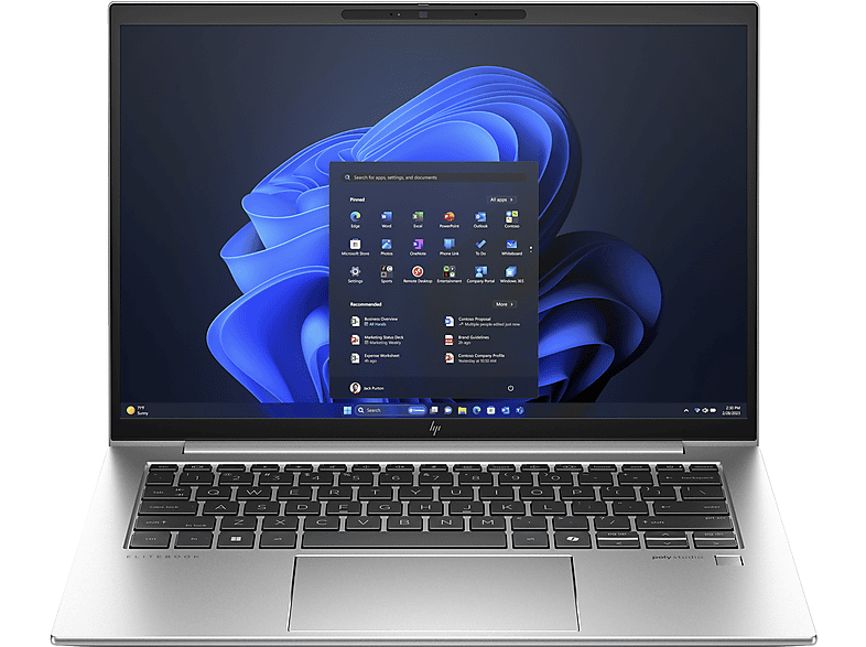 HP - B2B EliteBook 840 G11, Business Notebook, mit 14 Zoll Display, Intel® Core™ Ultra 7,155H Prozessor, 32 GB RAM, 1 TB SSD Arc™ Onboard Graphics, Silber, Windows 11 Pro von HP - B2B