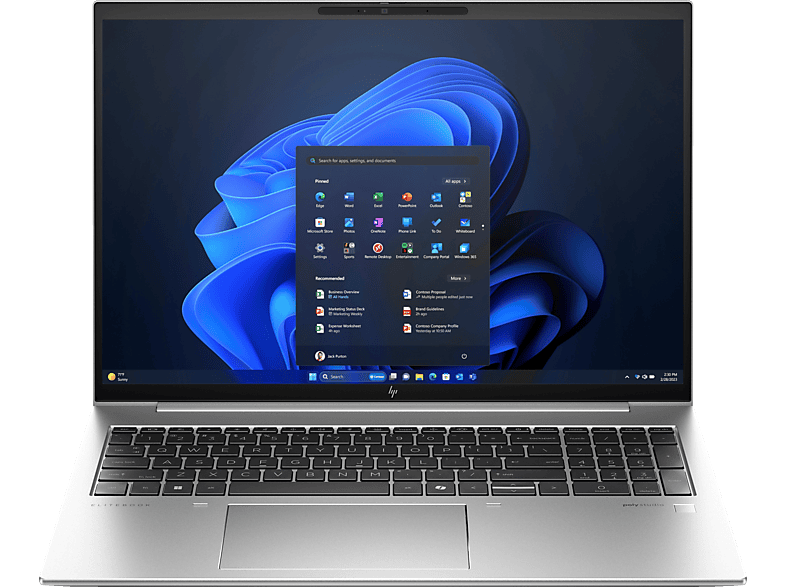 HP - B2B EliteBook 860 G11, Business Notebook, mit 16 Zoll Display, Intel® Core™ Ultra 7 155U Prozessor, GB RAM, 512 SSD, Onboard Graphics, Silber, Windows 11 Pro von HP - B2B