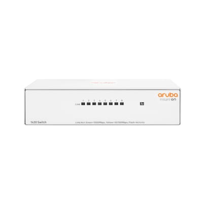 HPE Aruba Instant On 1430 8G 8-Port unmanaged Switch Non-PoE von HP Enterprise