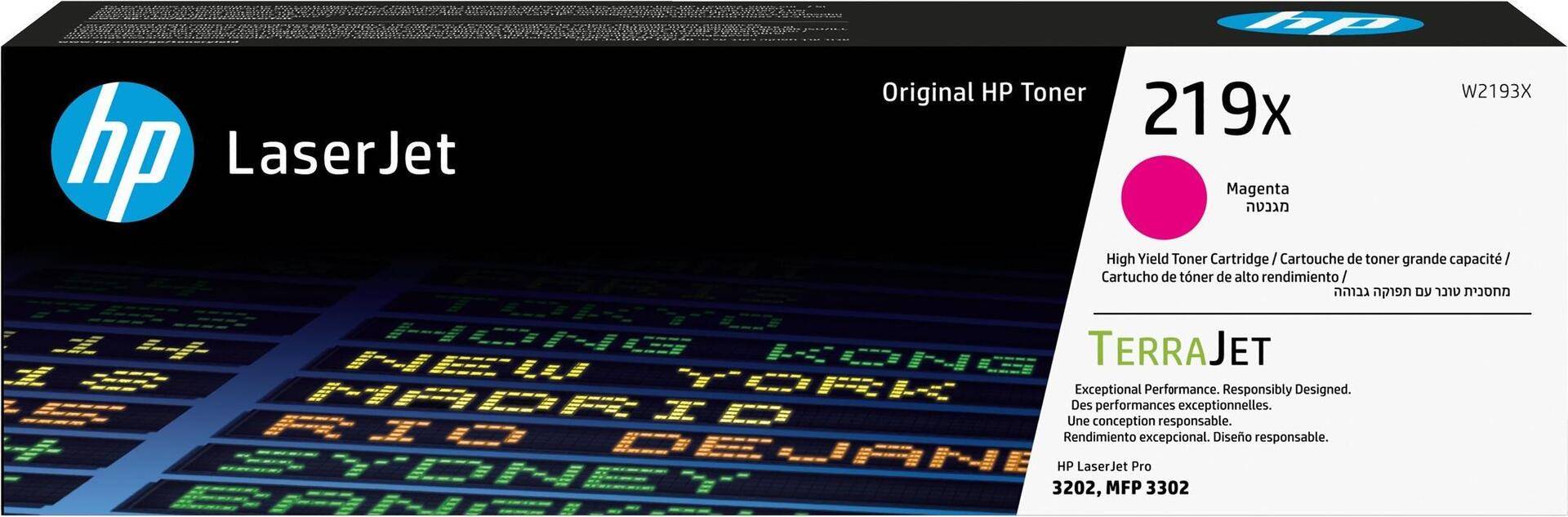 HP 219X - Hohe Ergiebigkeit - Magenta - original - LaserJet - Tonerpatrone (W2193X) (W2193X) von HP Inc